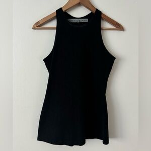 Raquel Allegra 0 Black Cotton Tank Top